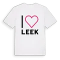 Jag älskar Leek t-shirt stort tryck