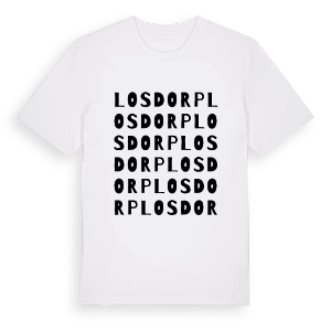 Losdorp ordlek t-shirt – ekologisk bomull t-shirt från Pinshirt