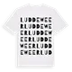Luddeweer ordlek t-shirt