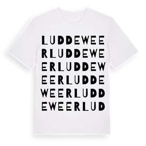 Luddeweer ordlek t-shirt – ekologisk bomull t-shirt från Pinshirt