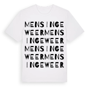Mensingeweer ordlek t-shirt – ekologisk bomull t-shirt från Pinshirt