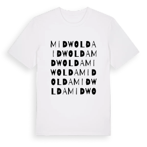 Midwolda ordlek t-shirt – ekologisk bomull t-shirt från Pinshirt