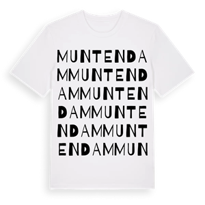 Muntendam ordlek t-shirt – ekologisk bomull t-shirt från Pinshirt