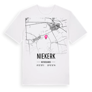 Niekerk karta t-shirt – ekologisk bomull t-shirt från Pinshirt