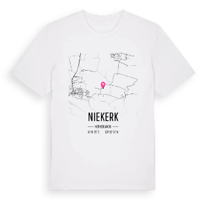 Niekerk karta t-shirt – ekologisk bomull t-shirt från Pinshirt