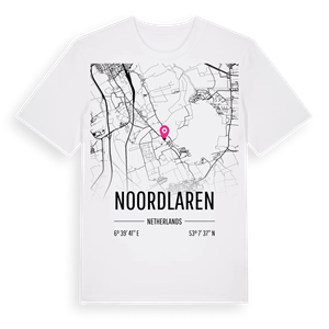 Noordlaren karta t-shirt – ekologisk bomull t-shirt från Pinshirt