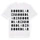 Noordlaren ordlek t-shirt