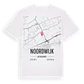 Noordwijk karta t-shirt