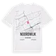 Noordwijk karta t-shirt