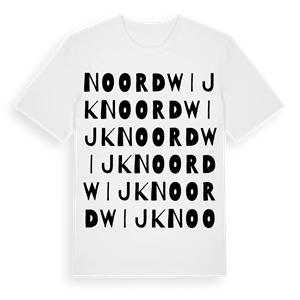 Noordwijk ordlek t-shirt – ekologisk bomull t-shirt från Pinshirt