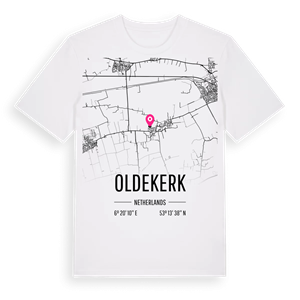 Oldekerk karta t-shirt – ekologisk bomull t-shirt från Pinshirt