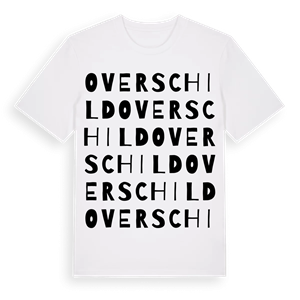 Overschild ordlek t-shirt – ekologisk bomull t-shirt från Pinshirt