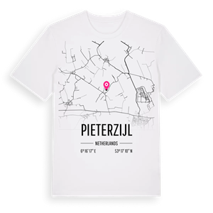 Pieterzijl karta t-shirt – ekologisk bomull t-shirt från Pinshirt