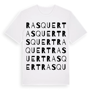 Rasquert ordlek t-shirt – ekologisk bomull t-shirt från Pinshirt