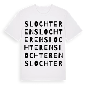 Slochteren ordlek t-shirt – ekologisk bomull t-shirt från Pinshirt