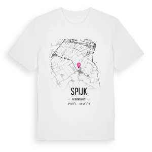 Spijk karta t-shirt – ekologisk bomull t-shirt från Pinshirt