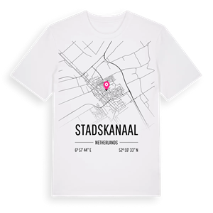 Stadskanaal karta t-shirt – ekologisk bomull t-shirt från Pinshirt