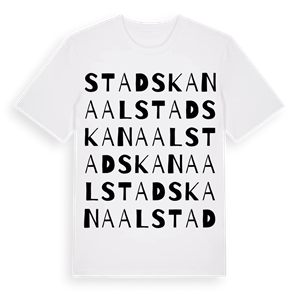 Stadskanaal ordlek t-shirt – ekologisk bomull t-shirt från Pinshirt