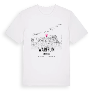 Warffum karta t-shirt – ekologisk bomull t-shirt från Pinshirt