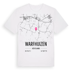 Warfhuizen karta t-shirt – ekologisk bomull t-shirt från Pinshirt