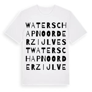 Waterschap Noorderzijlvest ordlek t-shirt – ekologisk bomull t-shirt från Pinshirt