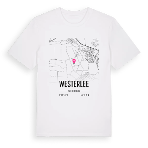 Westerlee karta t-shirt – ekologisk bomull t-shirt från Pinshirt