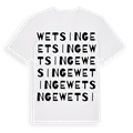 Wetsinge ordlek t-shirt
