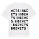 Wetsinge ordlek t-shirt