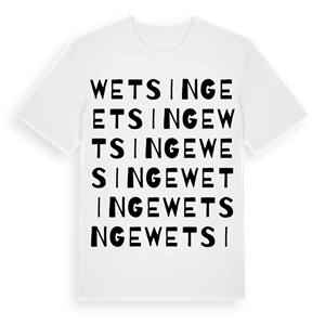 Wetsinge ordlek t-shirt – ekologisk bomull t-shirt från Pinshirt