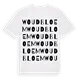 Woudbloem ordlek t-shirt