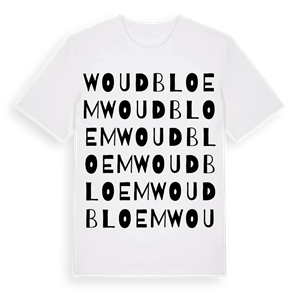 Woudbloem ordlek t-shirt – ekologisk bomull t-shirt från Pinshirt
