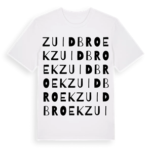 Zuidbroek ordlek t-shirt – ekologisk bomull t-shirt från Pinshirt