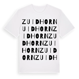 Zuidhorn ordlek t-shirt – ekologisk bomull t-shirt från Pinshirt