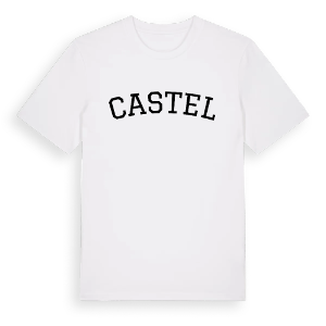 Castel böjd t-shirt – ekologisk bomull t-shirt från Pinshirt