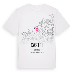 Castel karta t-shirt – ekologisk bomull t-shirt från Pinshirt