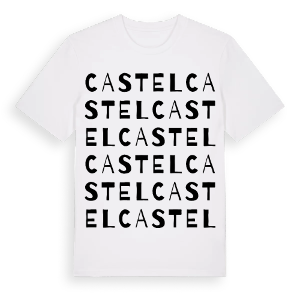 Castel ordlek t-shirt – ekologisk bomull t-shirt från Pinshirt