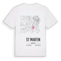 St Martin karta t-shirt