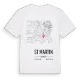 St Martin karta t-shirt