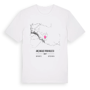 Akçakale Mahallesi karta t-shirt – ekologisk bomull t-shirt från Pinshirt