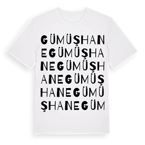 Gümüşhane ordlek t-shirt – ekologisk bomull t-shirt från Pinshirt