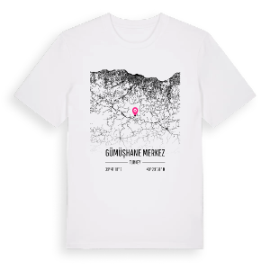 Gümüşhane Merkez karta t-shirt – ekologisk bomull t-shirt från Pinshirt