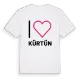 Jag älskar Kürtün t-shirt stort tryck