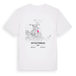 Eski Kışla Mahallesi karta t-shirt – ekologisk bomull t-shirt från Pinshirt
