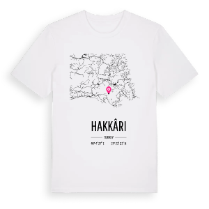 Hakkâri karta t-shirt – ekologisk bomull t-shirt från Pinshirt