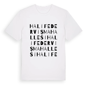 Halife Derviş Mahallesi ordlek t-shirt – ekologisk bomull t-shirt från Pinshirt