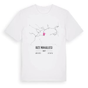 Rize Mahallesi karta t-shirt – ekologisk bomull t-shirt från Pinshirt