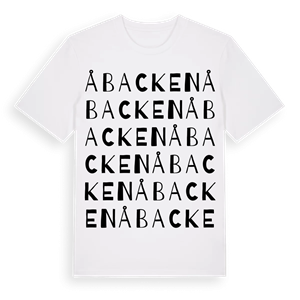 Åbacken ordlek t-shirt – ekologisk bomull t-shirt från Pinshirt