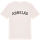 Vintage White t-shirt med Abbelås böjd t-shirt