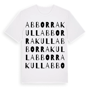 Abborrakull ordlek t-shirt – ekologisk bomull t-shirt från Pinshirt