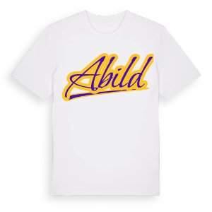 Abild baseball t-shirt – ekologisk bomull t-shirt från Pinshirt